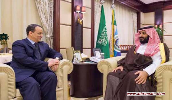 ولي العهد السعودي يبحث مع ولد الشيخ المستجدات في اليمن