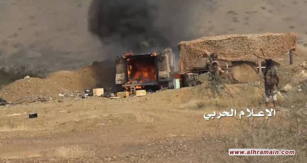 إصابة جنود سعوديين وتدمير آلية في نجران