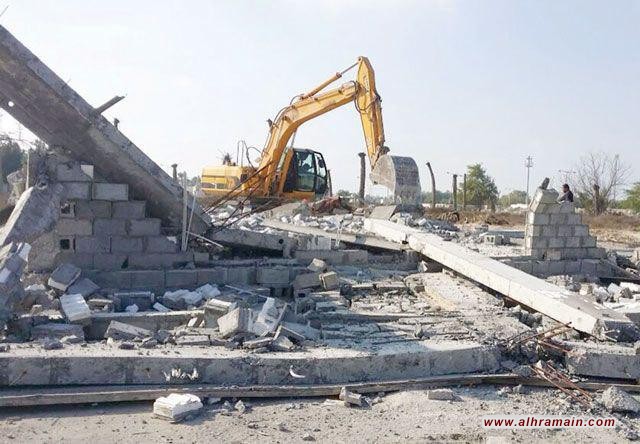 الجرافات السعودية تتوغل في حي المسعودية جنوب شارع الثورة