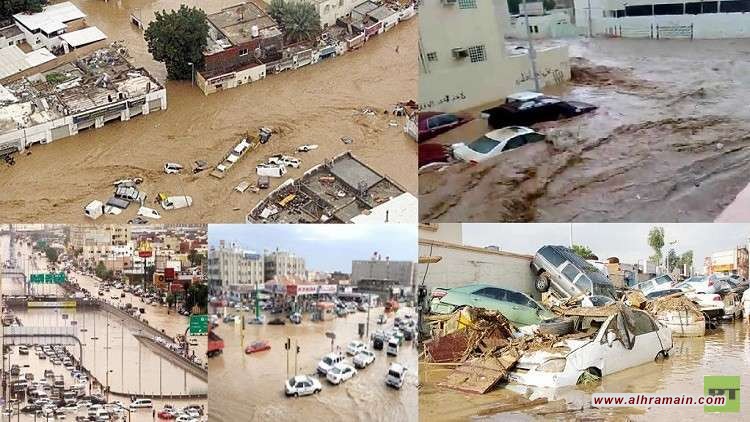 السعوديون يصبون جام غضبهم على ابن سلمان بسبب"سيول جدة"