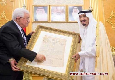 هدية الرئيس عباس للعاهل السعودي التي اصابت هدفها دون ان يقصد صاحبها.. 