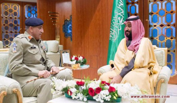 ابن سلمان يلتقي قائد الجيش الباكستاني