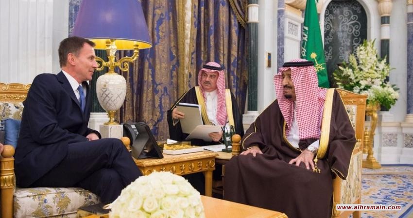 الملك سلمان يبحث قضية خاشقجي مع وزير خارجية بريطانيا