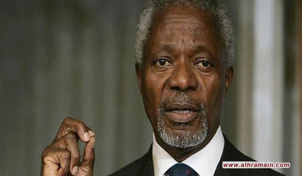 كوفي عنان في اول تصريح من نوعه: قطر والسعودية الداعم الرئيس للإرهاب في أفريقيا