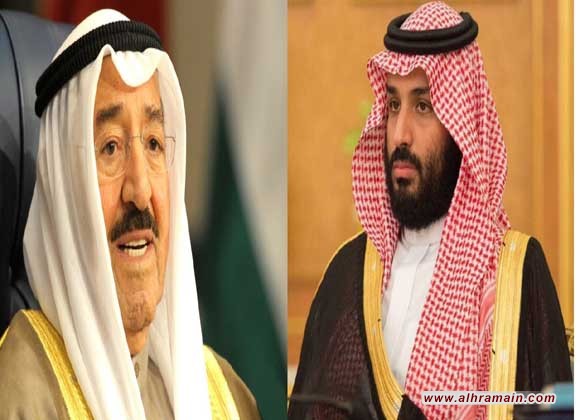 مَلفّان ساخِنَان يَبْحَثهُما الأمير محمد بن سلمان مع أمير الكويت في زِيارَتِه المُفاجِئَة التي تَبْدَأ اليوم: النِّزاع النِّفطيّ بين البَلدين حَولَ حقليّ الخفجي والوفرة.. والأزَمَة القَطريّة.. 