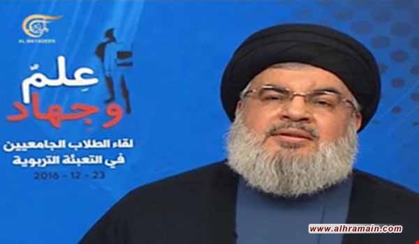 نصر الله: سيطرة الجيش السوري على حلب افشلت مشروع اسقاط النظام 