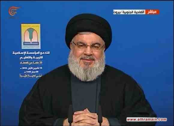 نصر الله: السعودية تواجه مقاطعة دولية والوقت مناسب لاتخاذ قرار &ldquo;شجاع&rdquo; بإنهاء الحرب على اليمن ومحور المقاومة بقي في موقع المراقب في قضية اختفاء خاشقجي