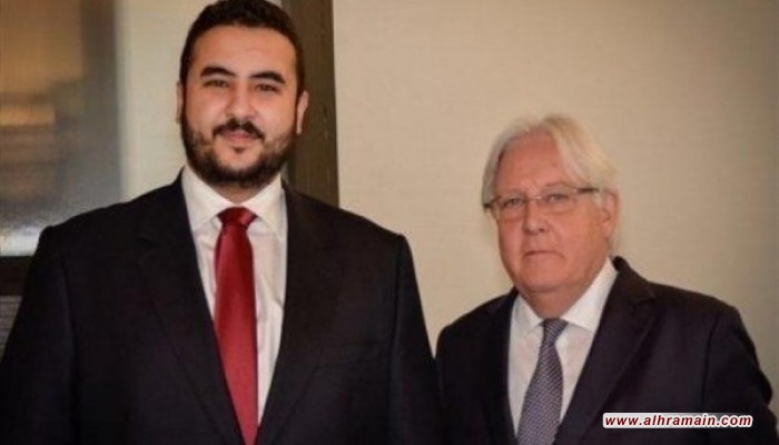 خالد بن سلمان وغريفيث يناقشان تثبيت التهدئة وتنفيذ اتفاق الحديدة